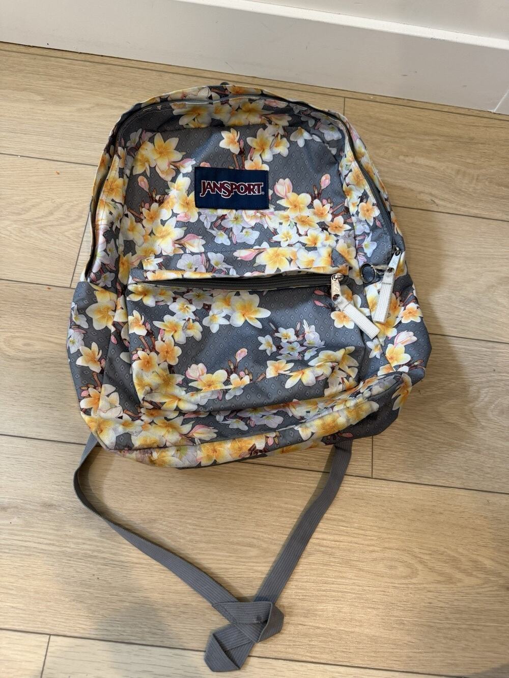 JanSport Unisex Big Student Diamond Plumeria Floral School Laptop Backpack